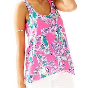 Lilly Pulitzer Toucan Can Monterey Trapeze Tank